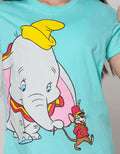 Disney Short Sleeve T-Shirt Basic Dumbo Sit Walk with Rat