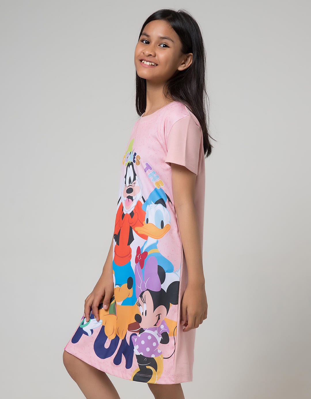 Disney Short Sleeve Midi Dress Comes