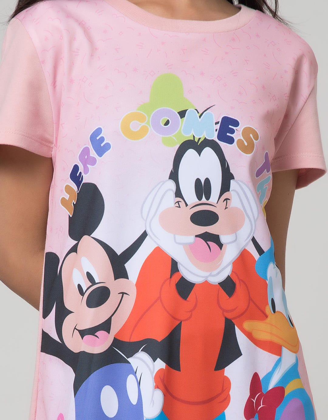 Disney Short Sleeve Midi Dress Comes