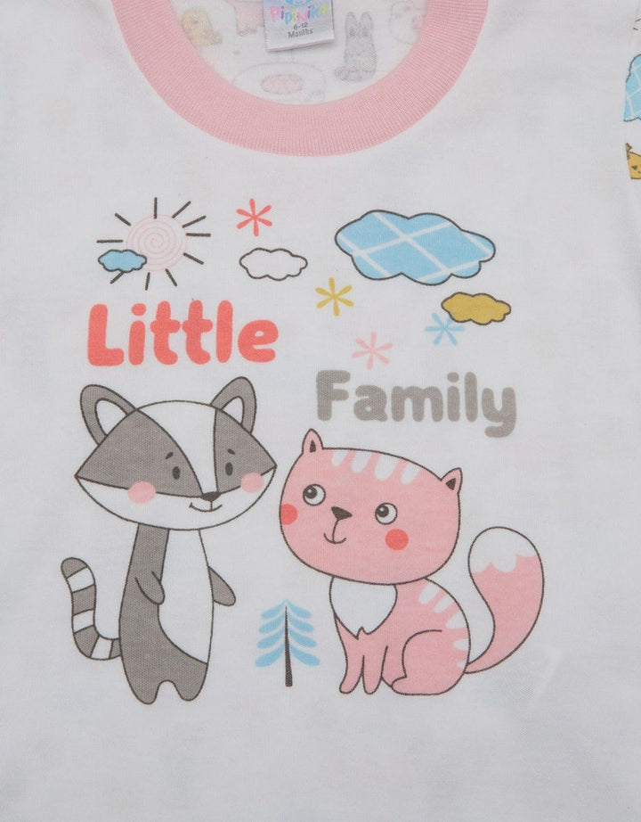 Pipiniko Ss Farm Animal Print Oblong T-Shirt