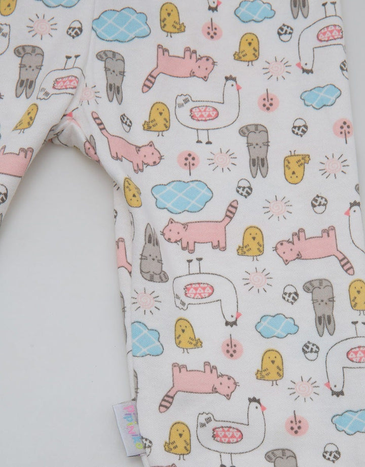 Pipiniko Long Pants Rib Farm Animal