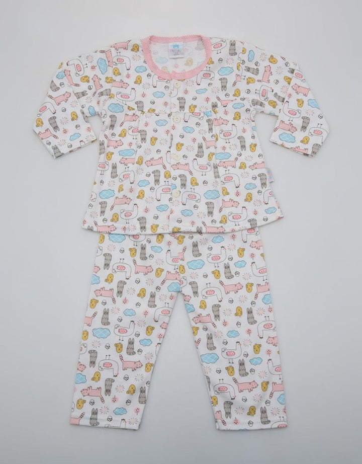 Pipiniko Long Jumpsuit Farm Animal Pajamas