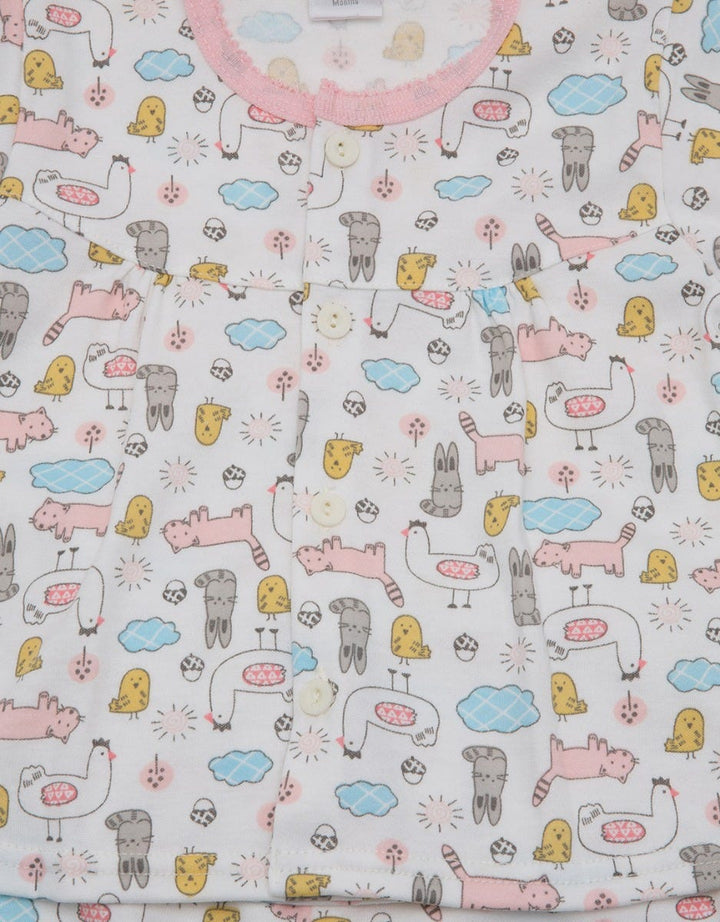 Pipiniko Long Jumpsuit Farm Animal Pajamas