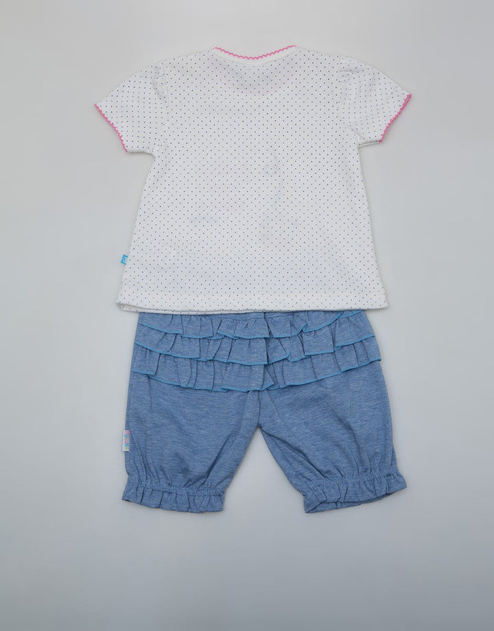 Pipiniko Top - Bottom Set Long Sleeve Geber Daddy Pants L.Flower