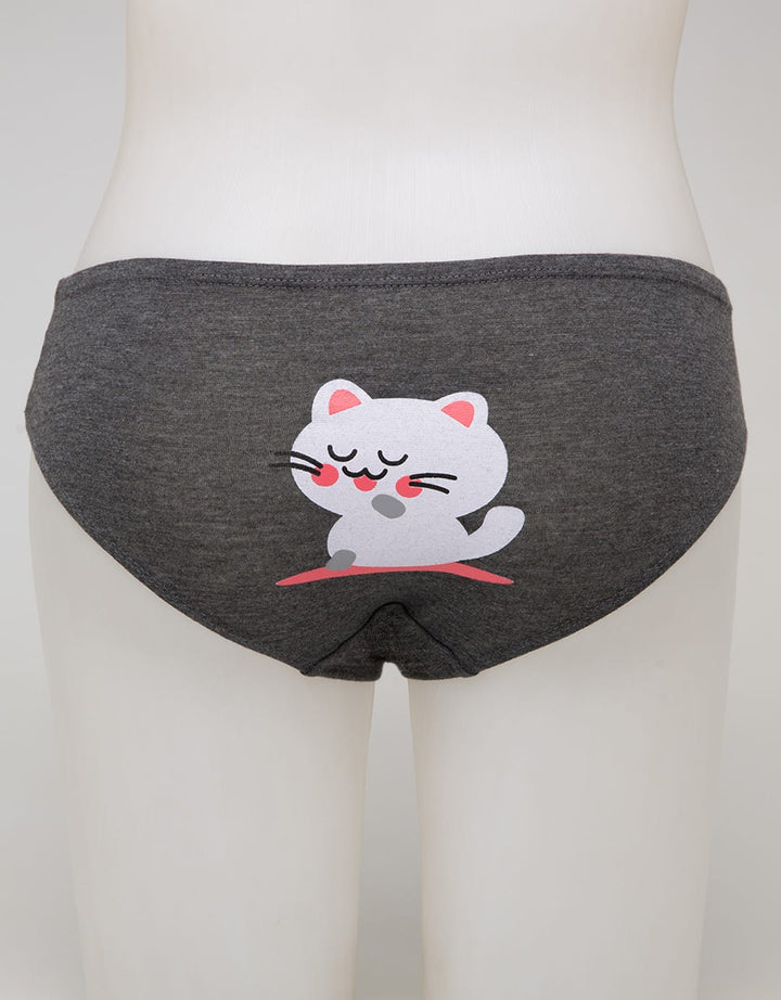 Nevada Midi Briefs Print Cute Cat Cd