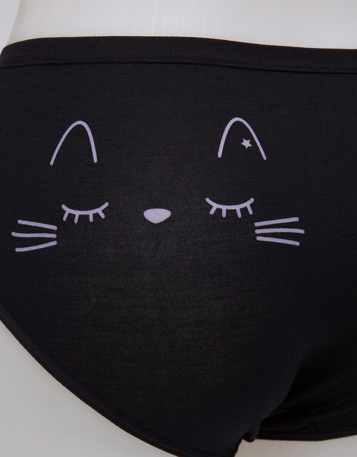 Nevada Midi Briefs Print Sleepy Cat