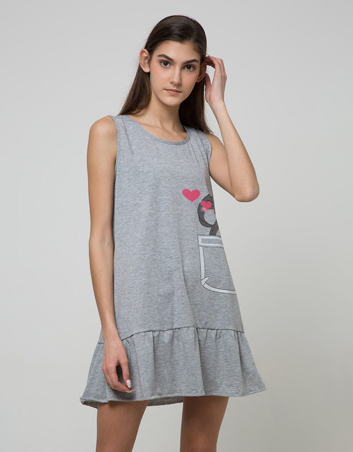 Nevada Lingerie Print Kiss Bunny