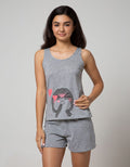 Nevada Top Boxer Print Short Sleeve Bunny