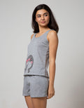 Nevada Top Boxer Print Short Sleeve Bunny