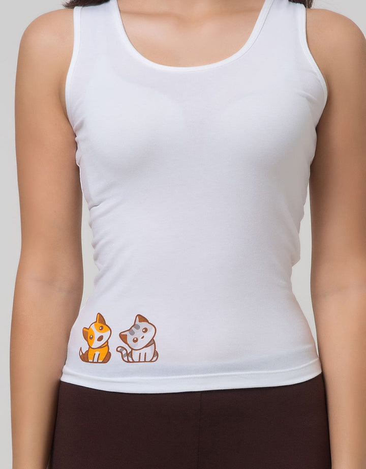 Nevada Awesome Dog Print Singlet