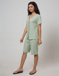 St. Yves Short Sleeve Pyjama Capri Polos Set Vivi