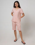 St. Yves Short Sleeve Pyjama Capri Polos Set Vivi