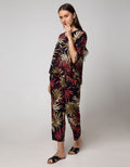 St. Yves Short Sleeve Pyjama Pants Colorful Leaf