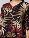 St. Yves Short Sleeve Pyjama Pants Colorful Leaf
