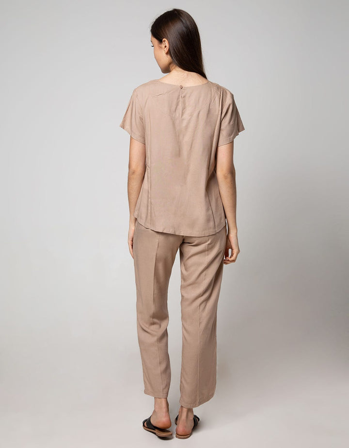 St. Yves Short Sleeve Pyjama Pants Polos Vivi