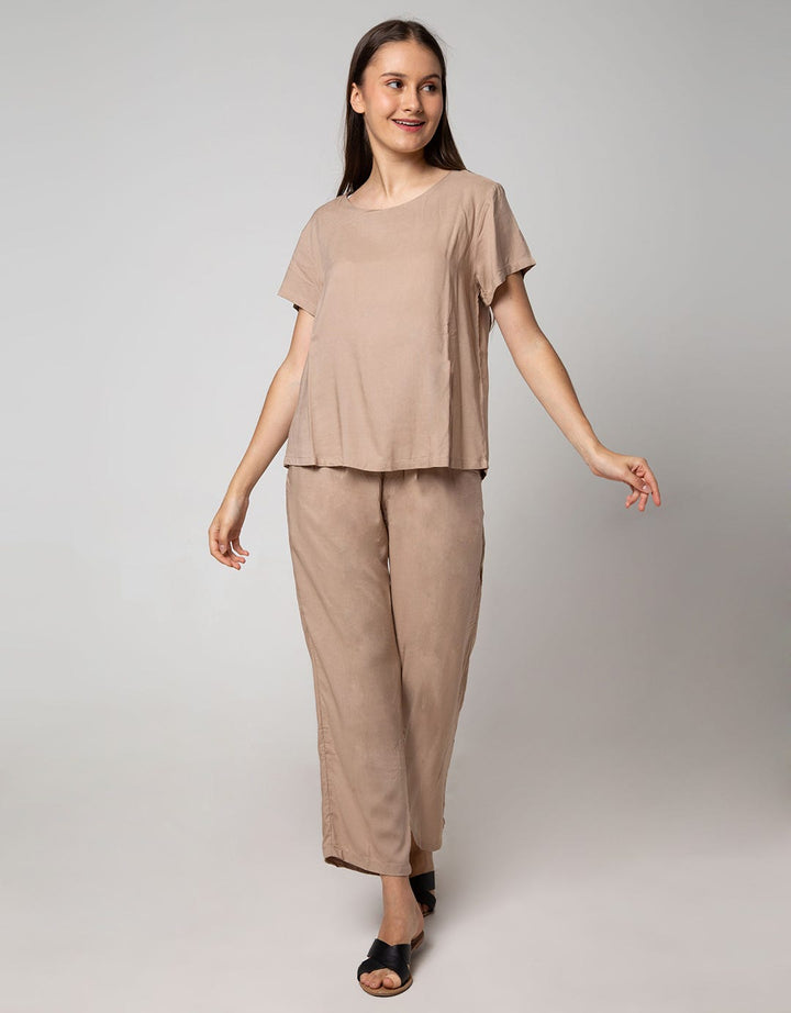 St. Yves Short Sleeve Pyjama Pants Polos Vivi