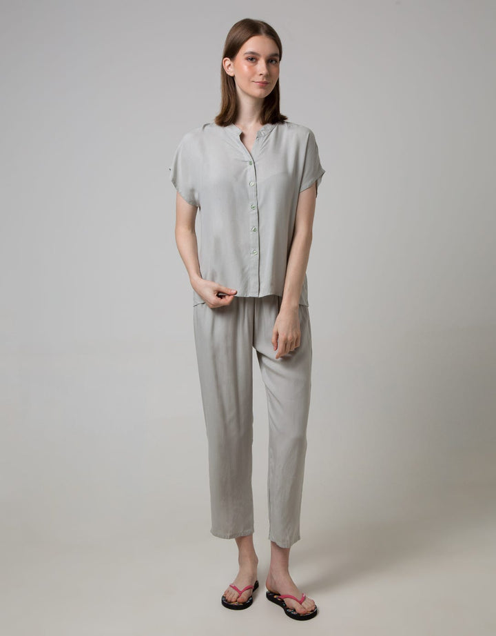 St. Yves Short Sleeve Pajama Pants Dusties Plain