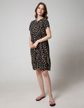 St. Yves Short Sleeve Midi Dress Sweet Gypsophilia