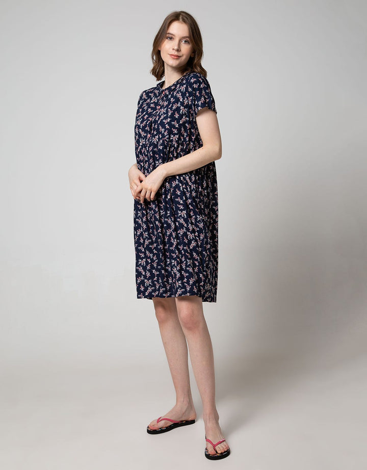 St. Yves Short Sleeve Midi Dress Sweet Gypsophilia