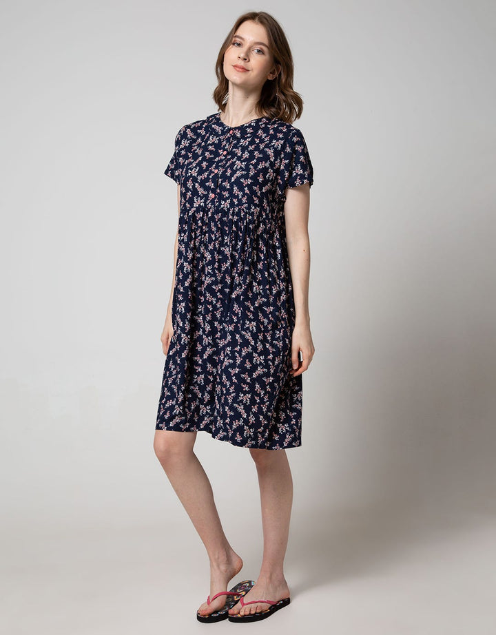 St. Yves Short Sleeve Midi Dress Sweet Gypsophilia