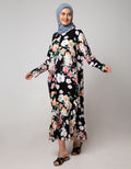 St. Yves Long Sleeve Maxi Dress Romantic Bloom