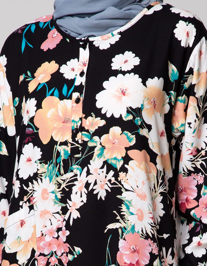 St. Yves Long Sleeve Maxi Dress Romantic Bloom