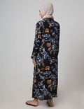 St. Yves Long Sleeve Maxi Dress Dark Pea
