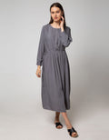 St. Yves Long Sleeve Maxi Dress Dusties Plain