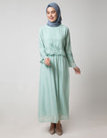 Annisa Long Sleeve Maxi Gamis L Scallop Embroidery