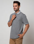 Cole Short Sleeve Polo Shirt Solid Texture