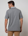 Cole Short Sleeve Polo Shirt Solid Texture