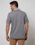 Cole Short Sleeve Polo Shirt Solid Texture
