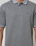 Cole Short Sleeve Polo Shirt Solid Texture
