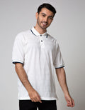 Cole Short Sleeve Polo Shirt Fashion Solid Collar Piping