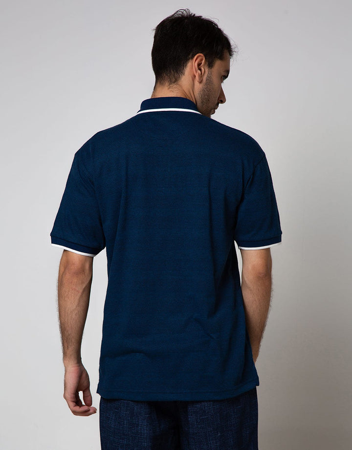 Cole Short Sleeve Polo Shirt Fashion Solid Collar Piping