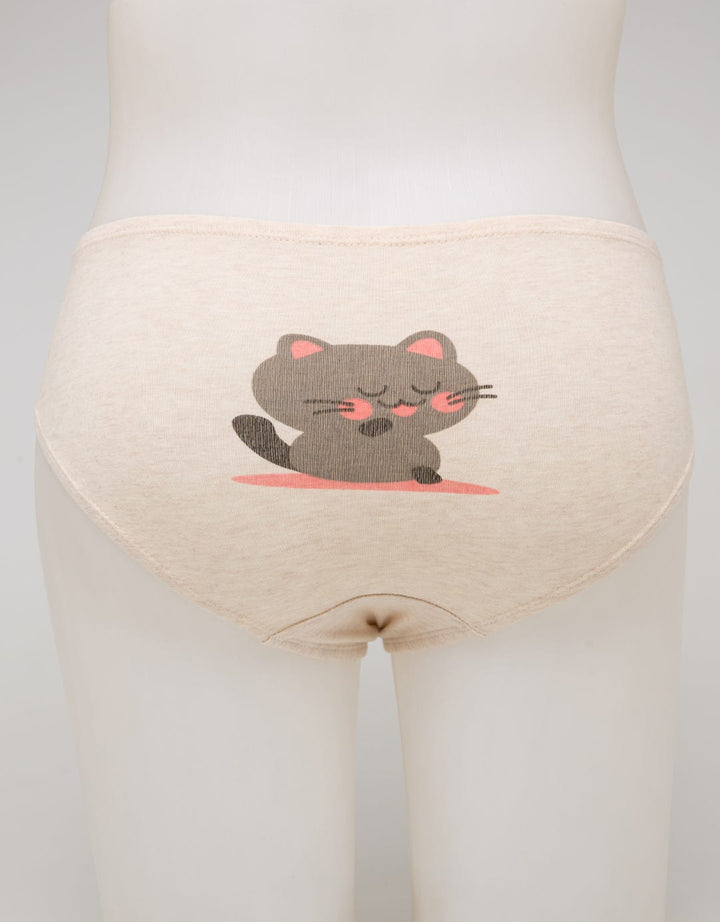 Nevada Midi Briefs Print Cute Cat Cd