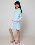 Aero Kids Long Sleeve Midi Dress Hello Unicorn Hoodie