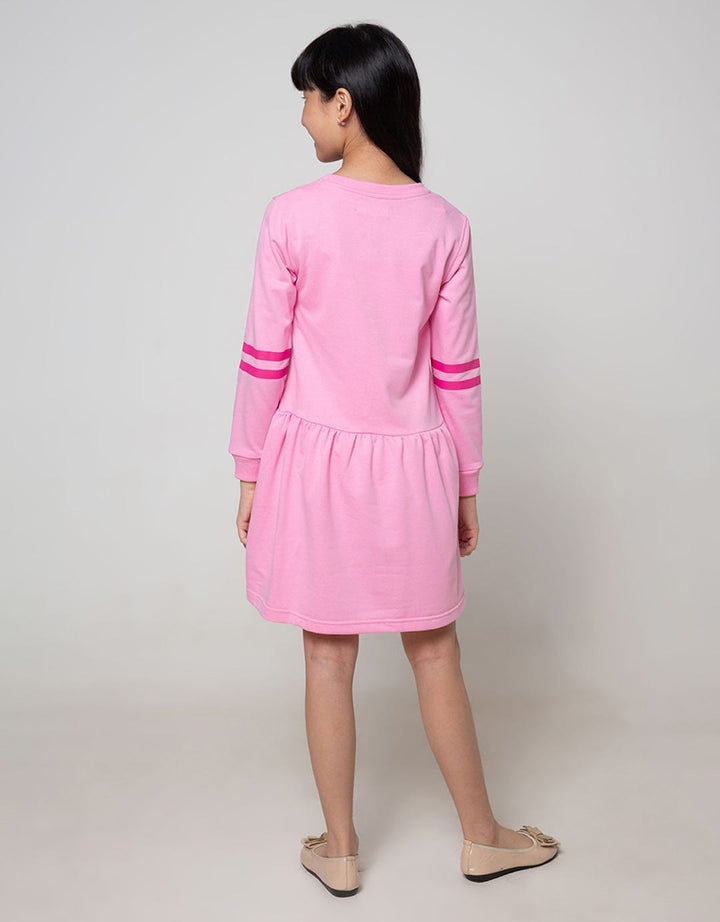 Aero Kids Long Sleeve Midi Dress New York City Fullprint Unicorn