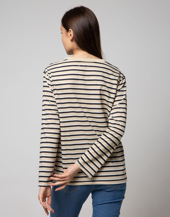 Phenomenal Long Sleeve T-Shirt Stripes Terry 3 Colors