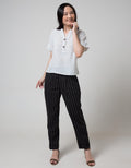 Connexion Short Sleeve Blouse Rneck Print Dapple Dots