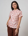 Connexion Short Sleeve Shirt Print Flamingo