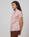 Connexion Short Sleeve Shirt Print Flamingo