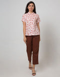 Connexion Short Sleeve Shirt Print Flamingo