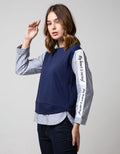 LS T-SHIRT COR BLUE