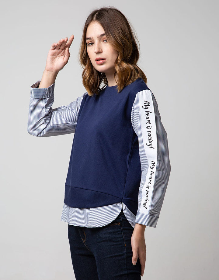 LS T-SHIRT COR BLUE