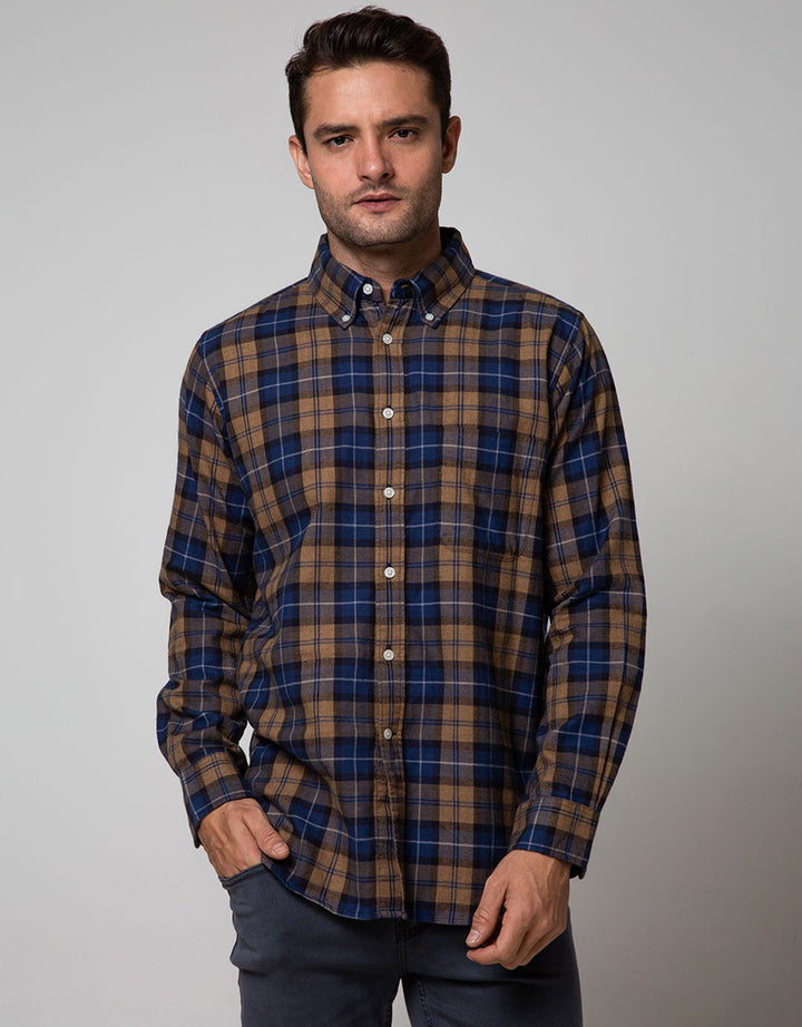 Cole Long Sleeve Shirt Woven Med Check