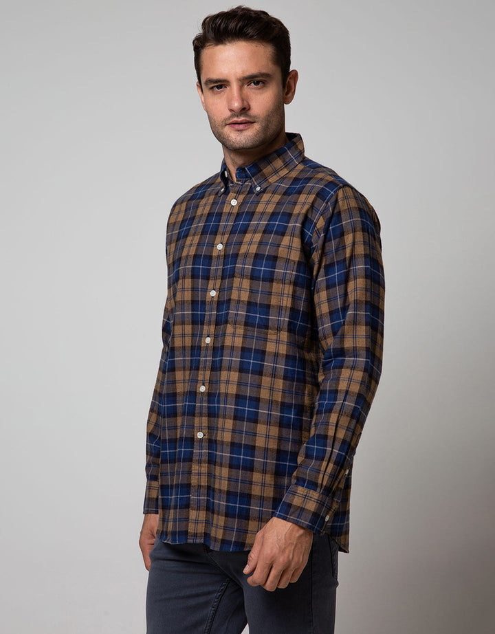 Cole Long Sleeve Shirt Woven Med Check