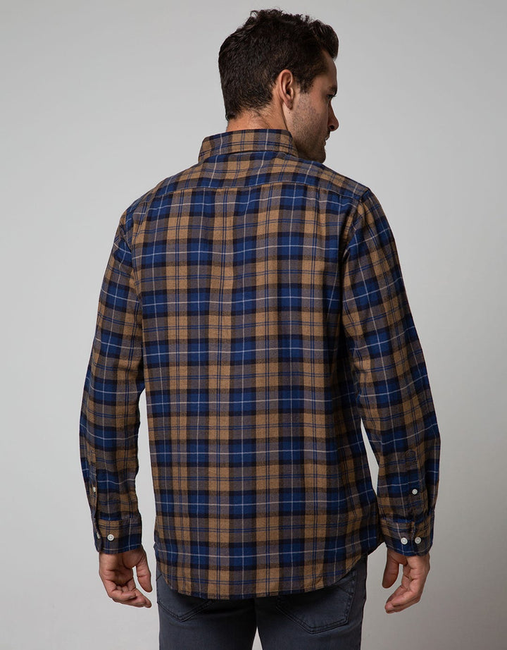 Cole Long Sleeve Shirt Woven Med Check