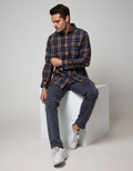 Cole Long Sleeve Shirt Woven Med Check