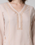 Connexion Long Sleeve Tunic Lebaran Embro Flower